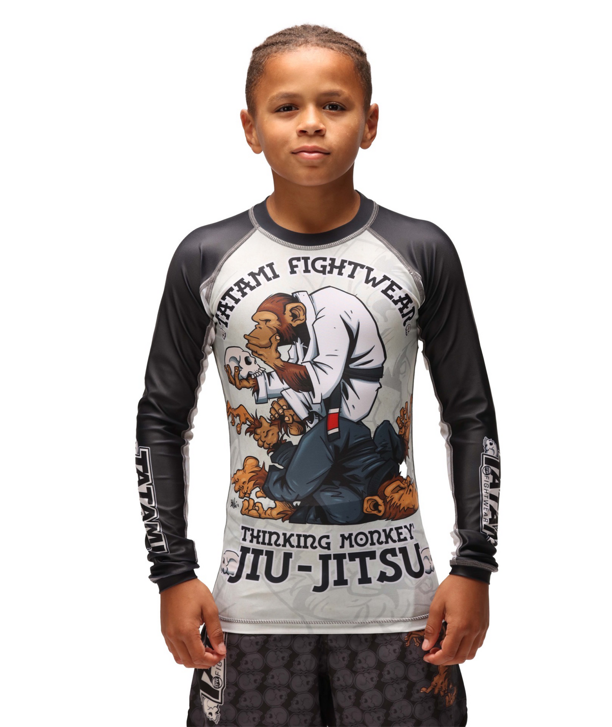 Kids Thinker Monkey Rash Guard