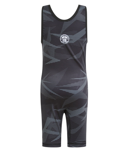 Kids Wrestling Singlets - Black
