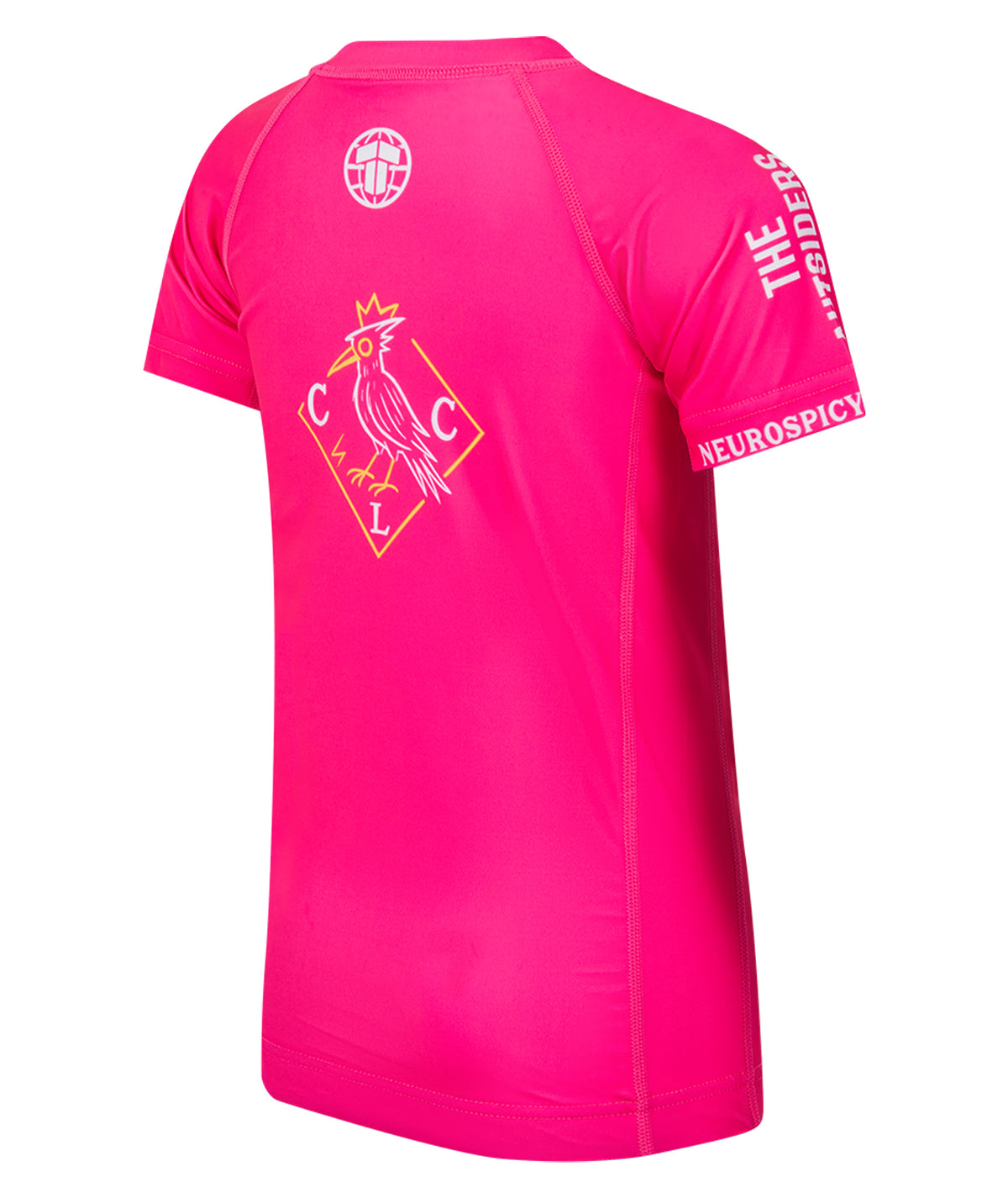 Kids Autsiders Zero Contact Rash Guard - Pink