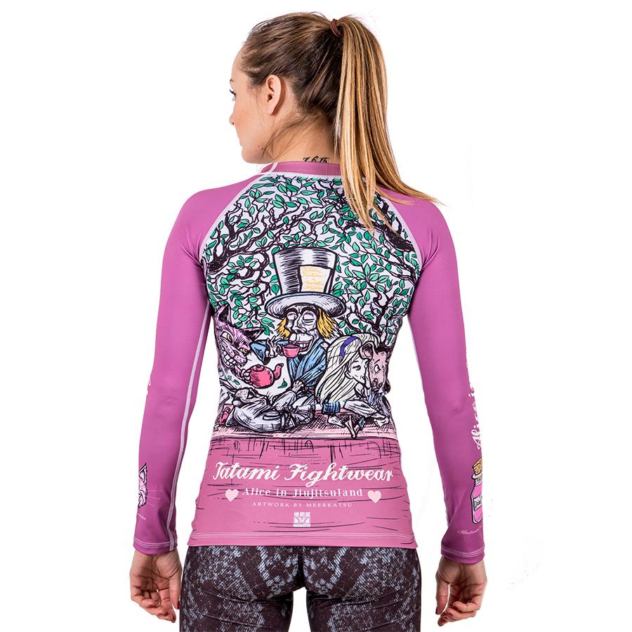 Ladies Meerkatsu Alice In Jiu-Jitsu Land Rash Guard