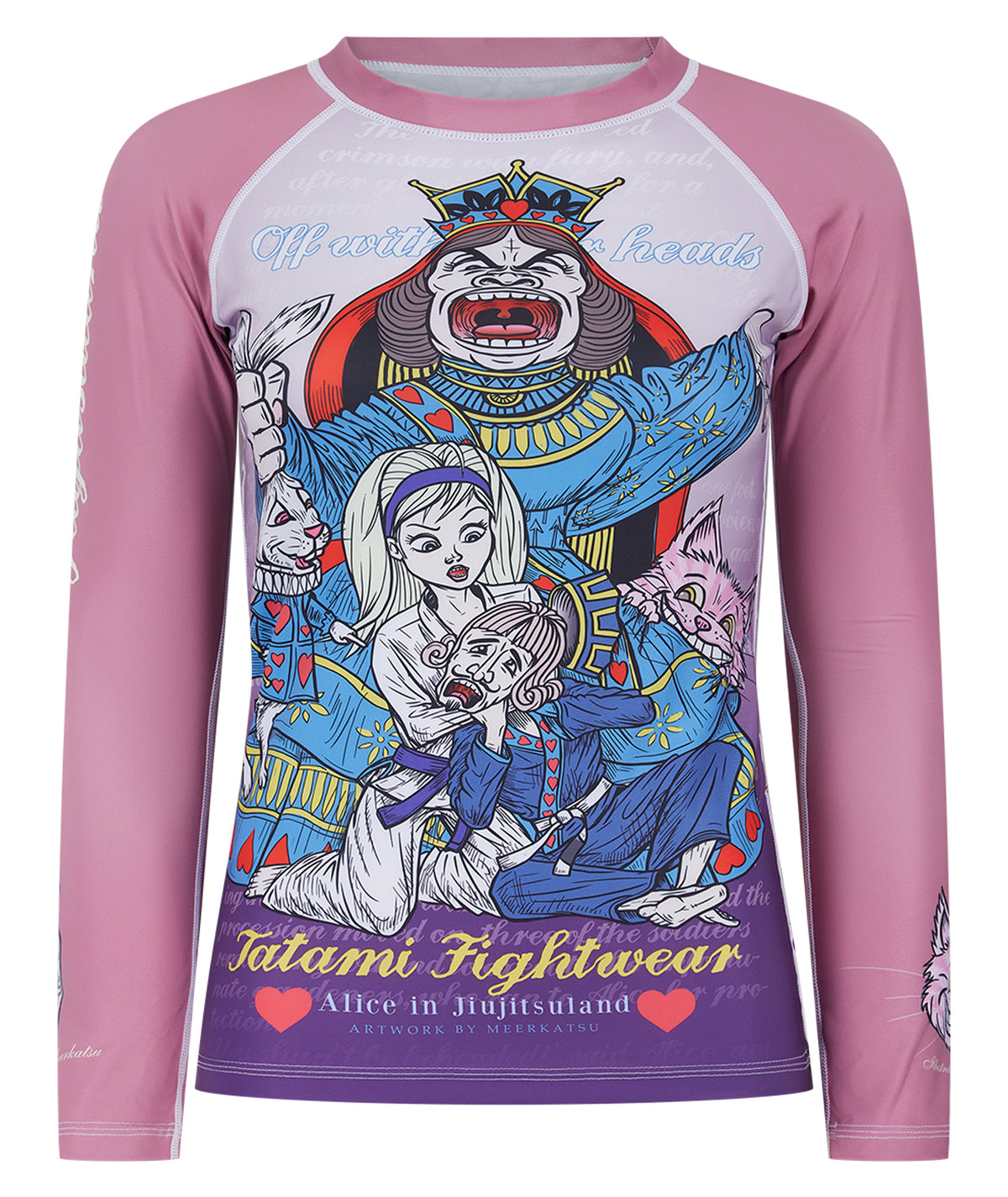 Ladies Meerkatsu Alice In Jiu-Jitsu Land Rash Guard