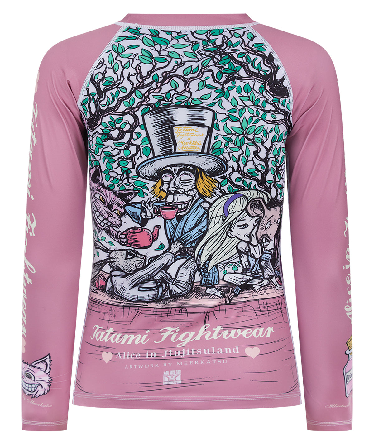 Ladies Meerkatsu Alice In Jiu-Jitsu Land Rash Guard
