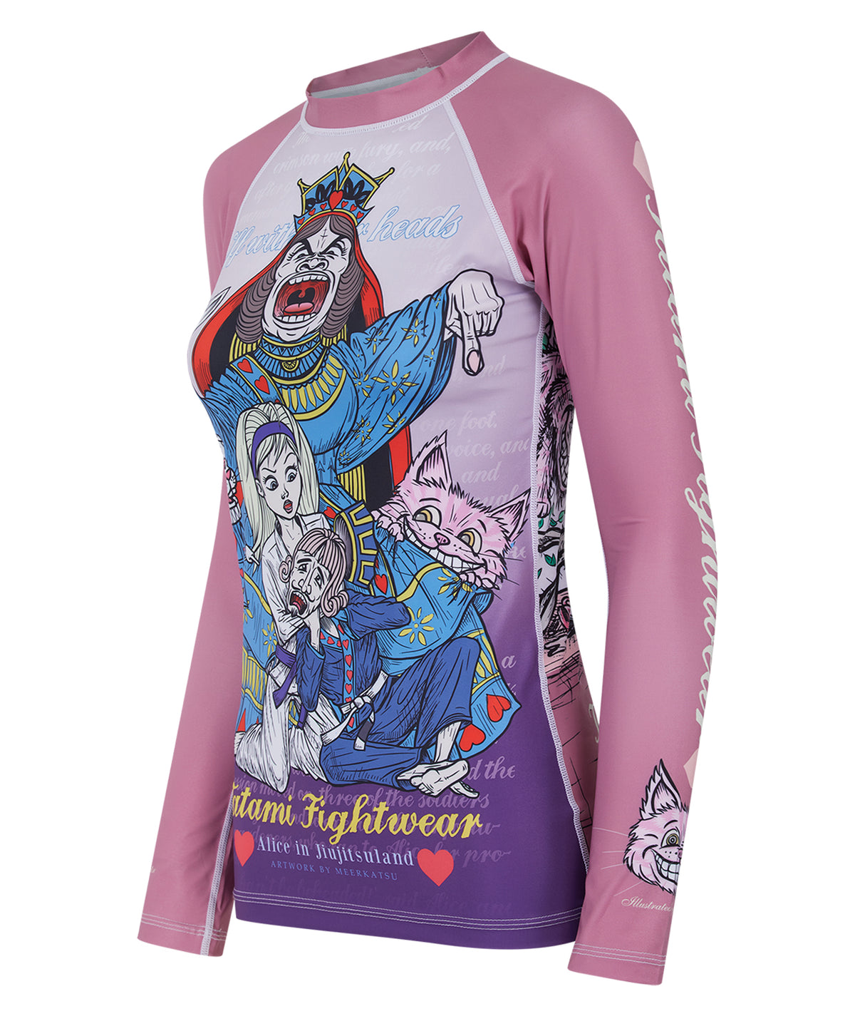 Ladies Meerkatsu Alice In Jiu-Jitsu Land Rash Guard