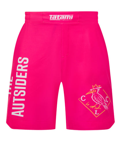 Ladies Autsiders Zero Contact Grappling Shorts - Pink