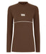 Ladies Contour Long Sleeve Rash Guard - Brown