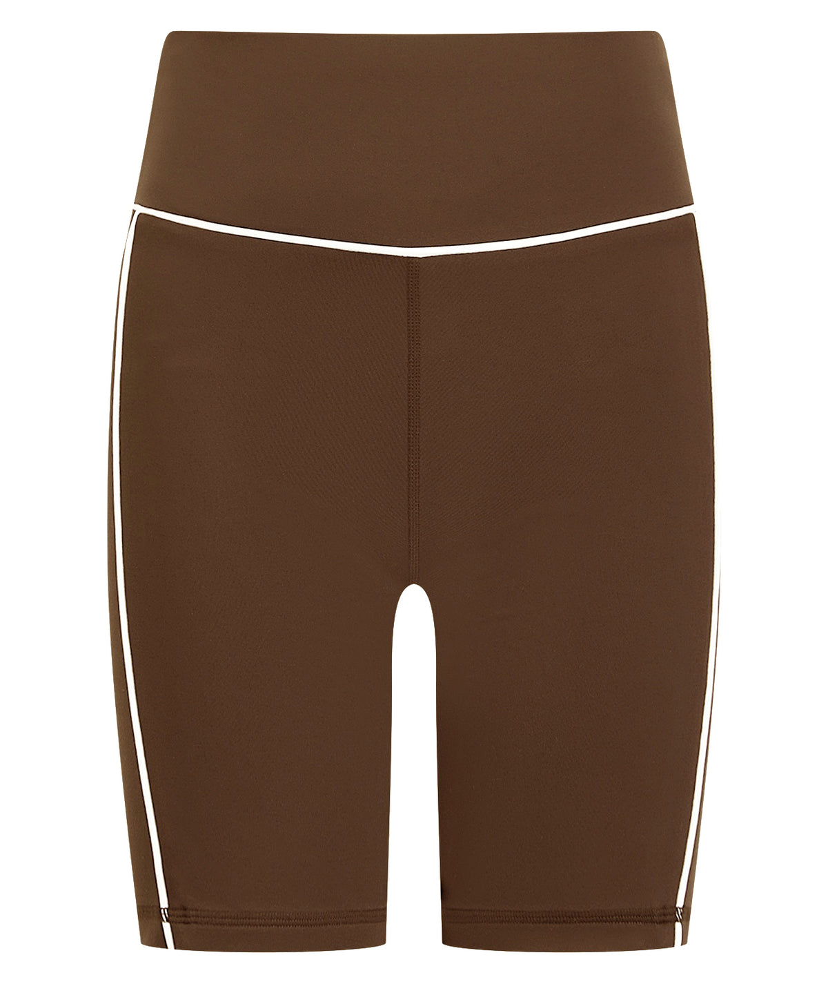 Ladies Contour Longline Shorts - Brown
