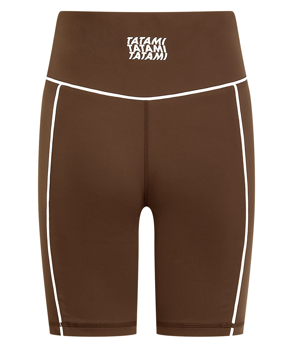 Ladies Contour Longline Shorts - Brown