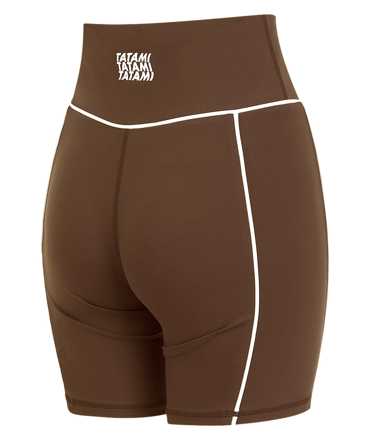 Ladies Contour Longline Shorts - Brown