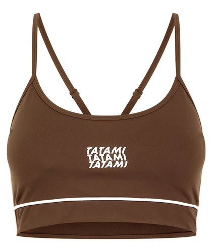Ladies Contour Sports Bra - Brown