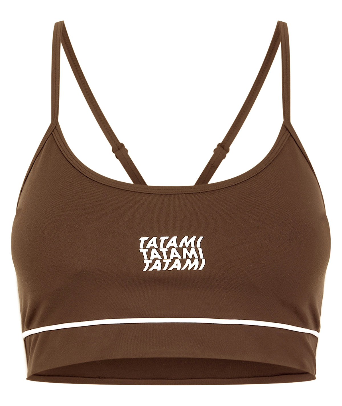 Ladies Contour Sports Bra - Brown