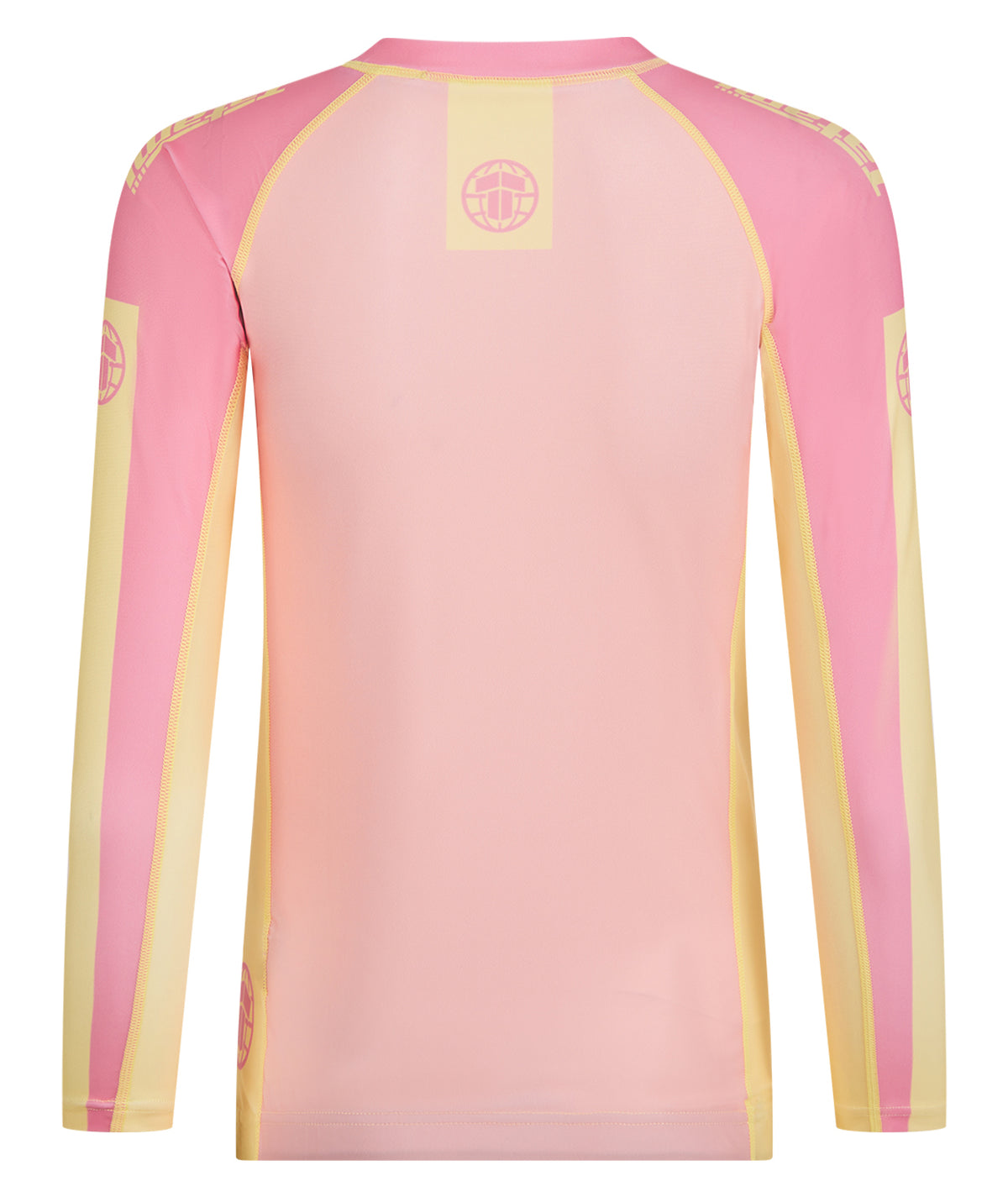 Ladies Contrast Long Sleeve Rash Guard - Candy