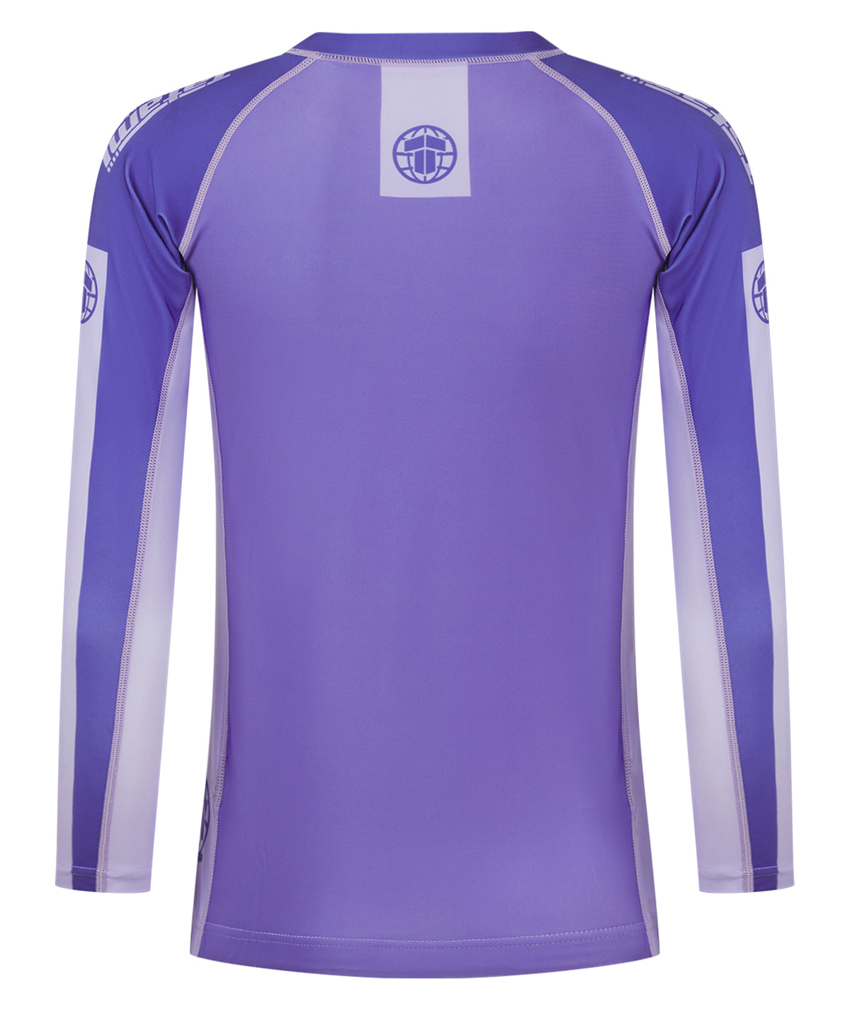 Ladies Contrast Long Sleeve Rash Guard - Purple