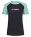 Ladies Contrast Short Sleeve Rash Guard - Mint & Black