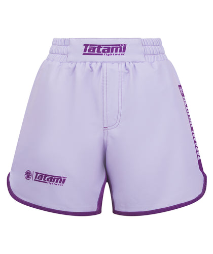 Ladies Contrast High Cut Shorts - Berry