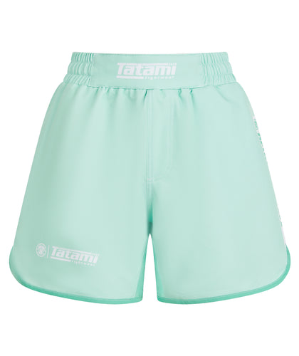 Ladies Contrast High Cut Shorts - Mint