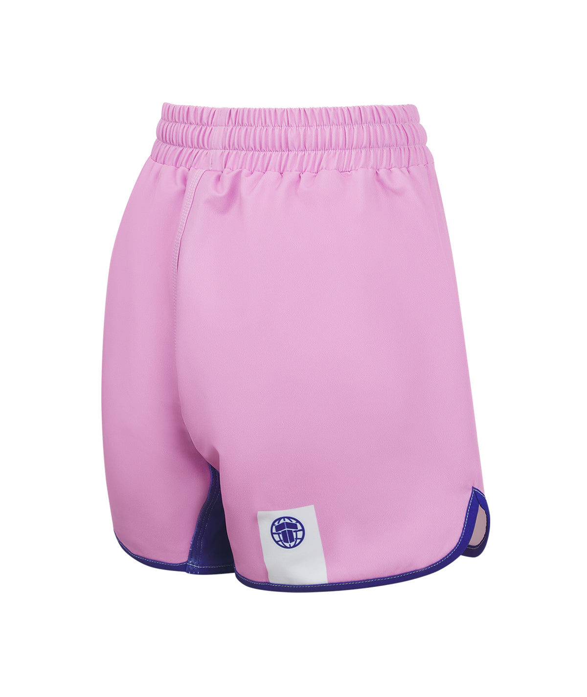 Ladies Contrast High Cut Shorts - Pink & Navy