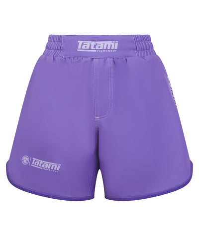 Ladies Contrast High Cut Shorts - Purple