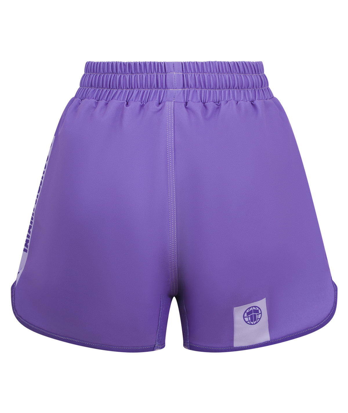 Ladies Contrast High Cut Shorts - Purple
