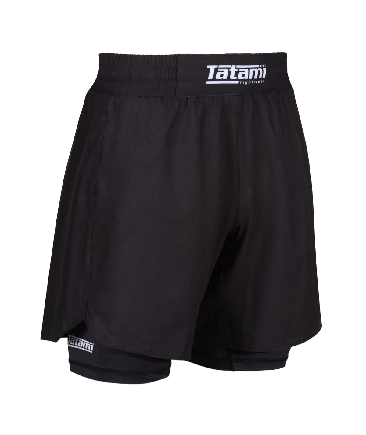 Ladies Dual Layer Grappling Shorts - Black