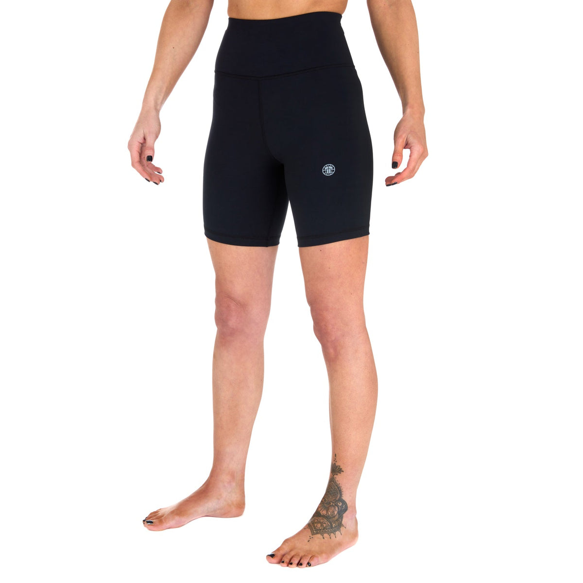 Ladies Fusion Longline Shorts - Black