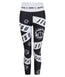 Ladies Helena Taped Leggings - Black & White