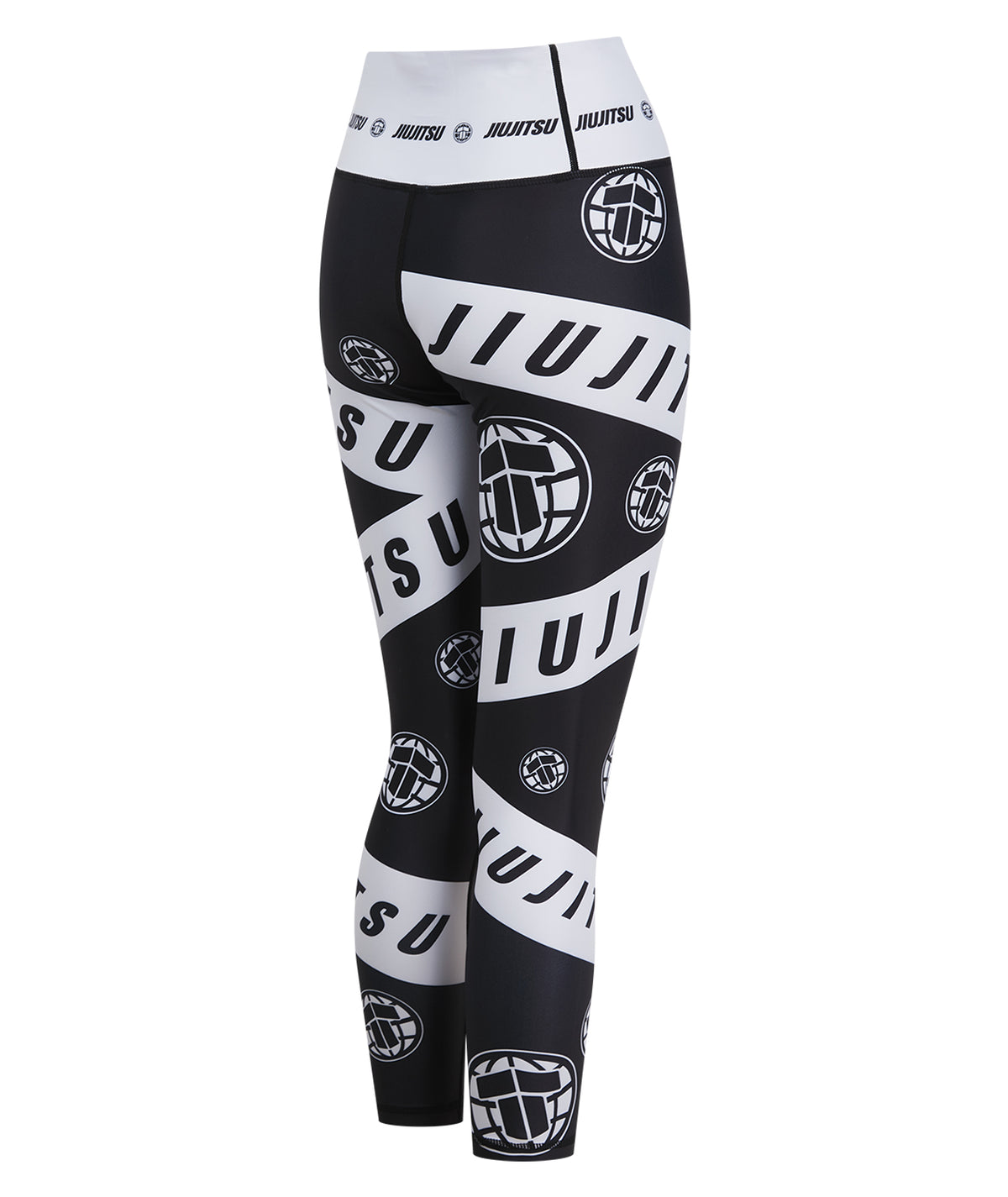 Ladies Helena Taped Leggings - Black & White