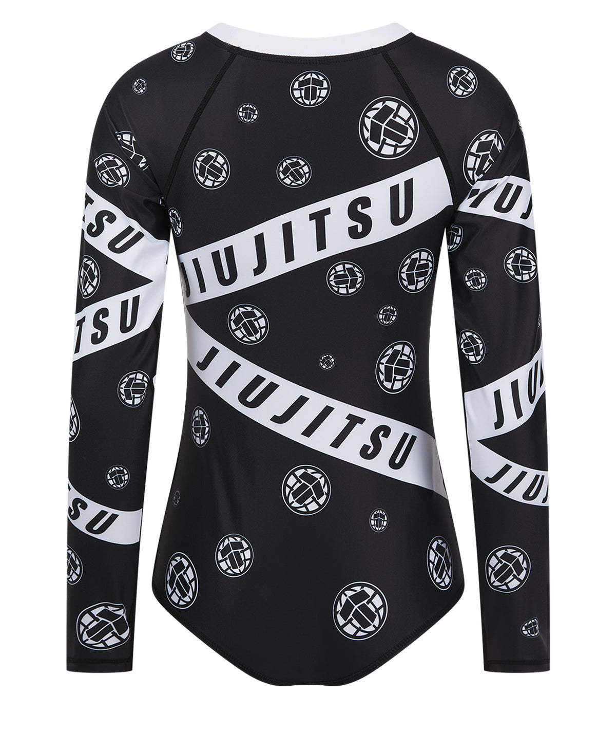 Ladies Helena Taped Leotard - Black & White