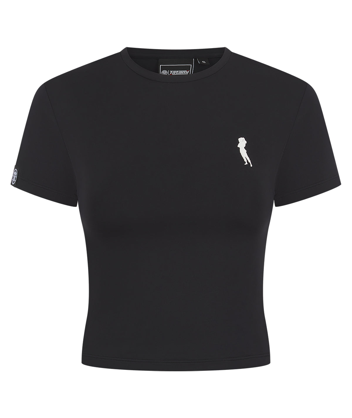 Ladies Helena Cropped T-Shirt - Black
