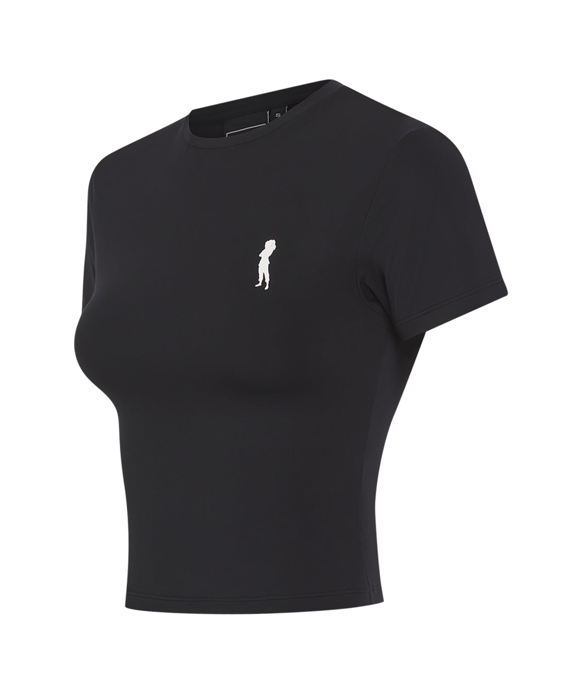Ladies Helena Cropped T-Shirt - Black