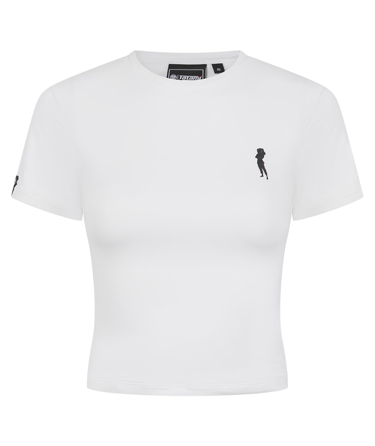 Ladies Helena Cropped T-Shirt - White