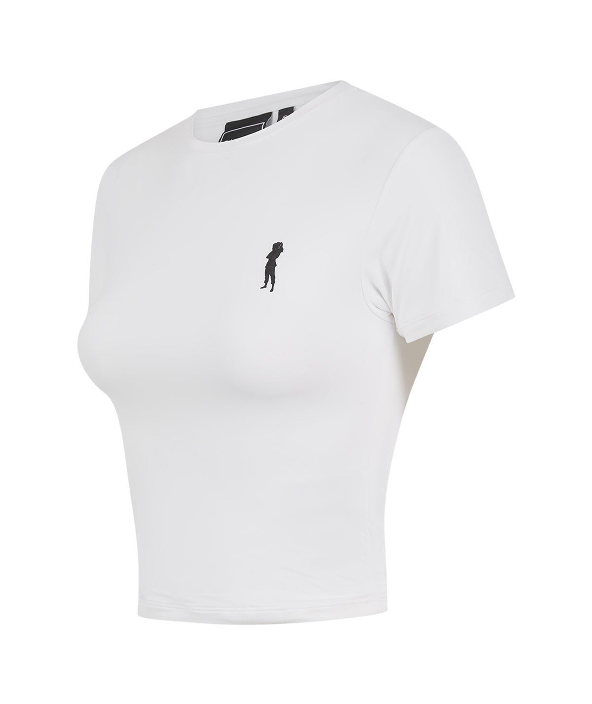 Ladies Helena Cropped T-Shirt - White