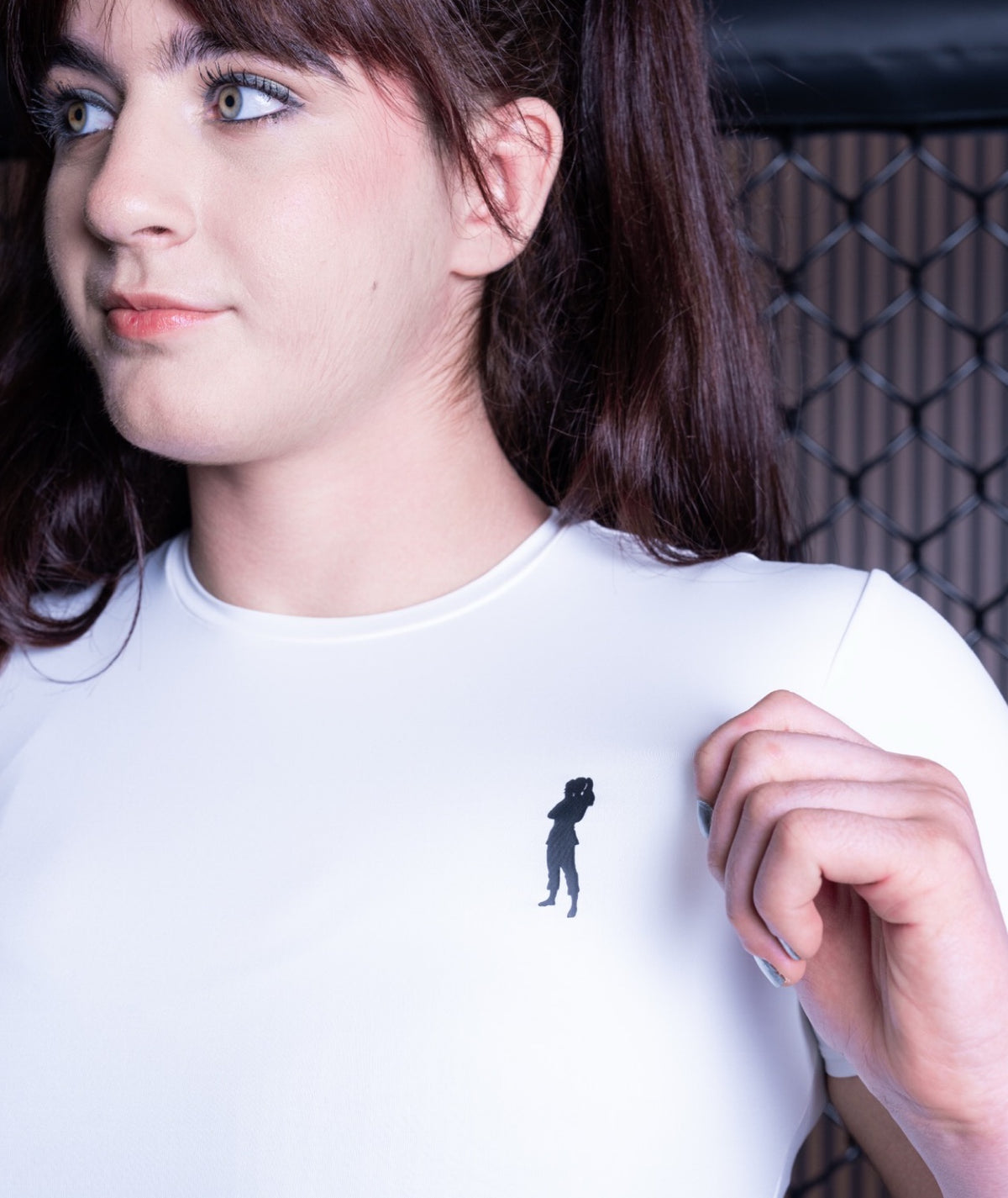 Ladies Helena Cropped T-Shirt - White