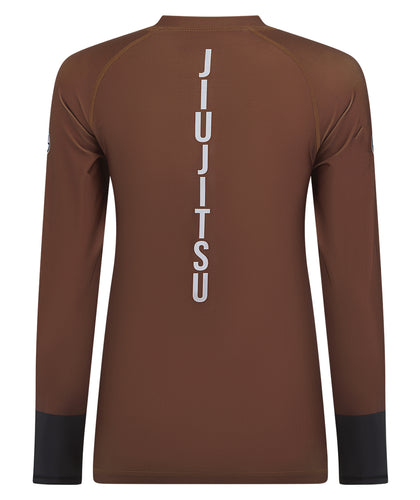 Ladies Helena Ranked Rash Guard - Brown