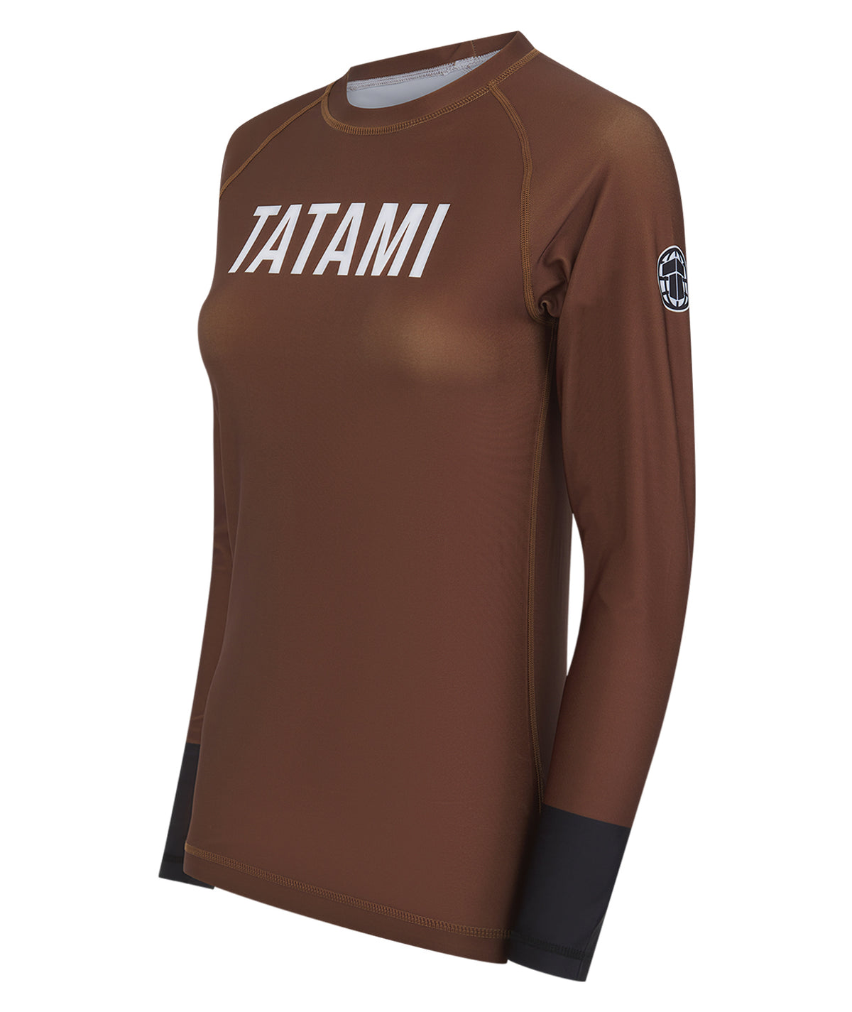 Ladies Helena Ranked Rash Guard - Brown