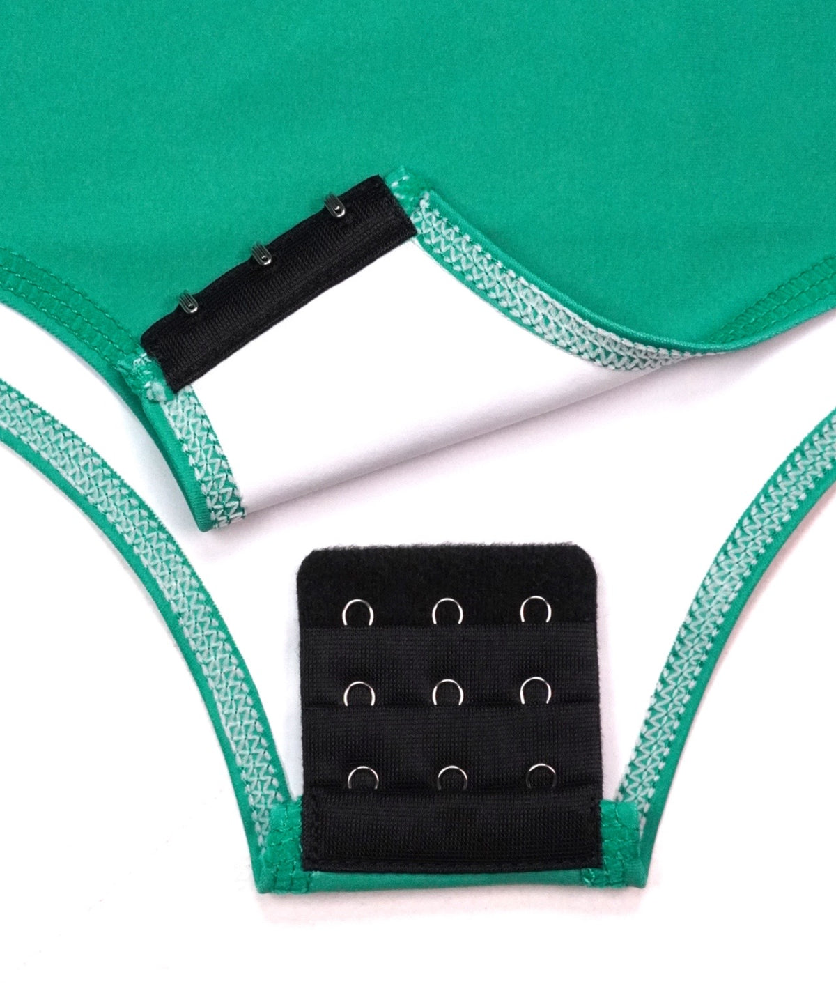 Ladies Helena Taped Leotard - Green & Yellow