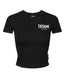 Ladies JJ Club Cropped T-Shirt - Black