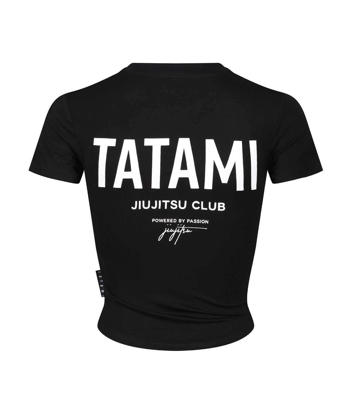 Ladies JJ Club Cropped T-Shirt - Black
