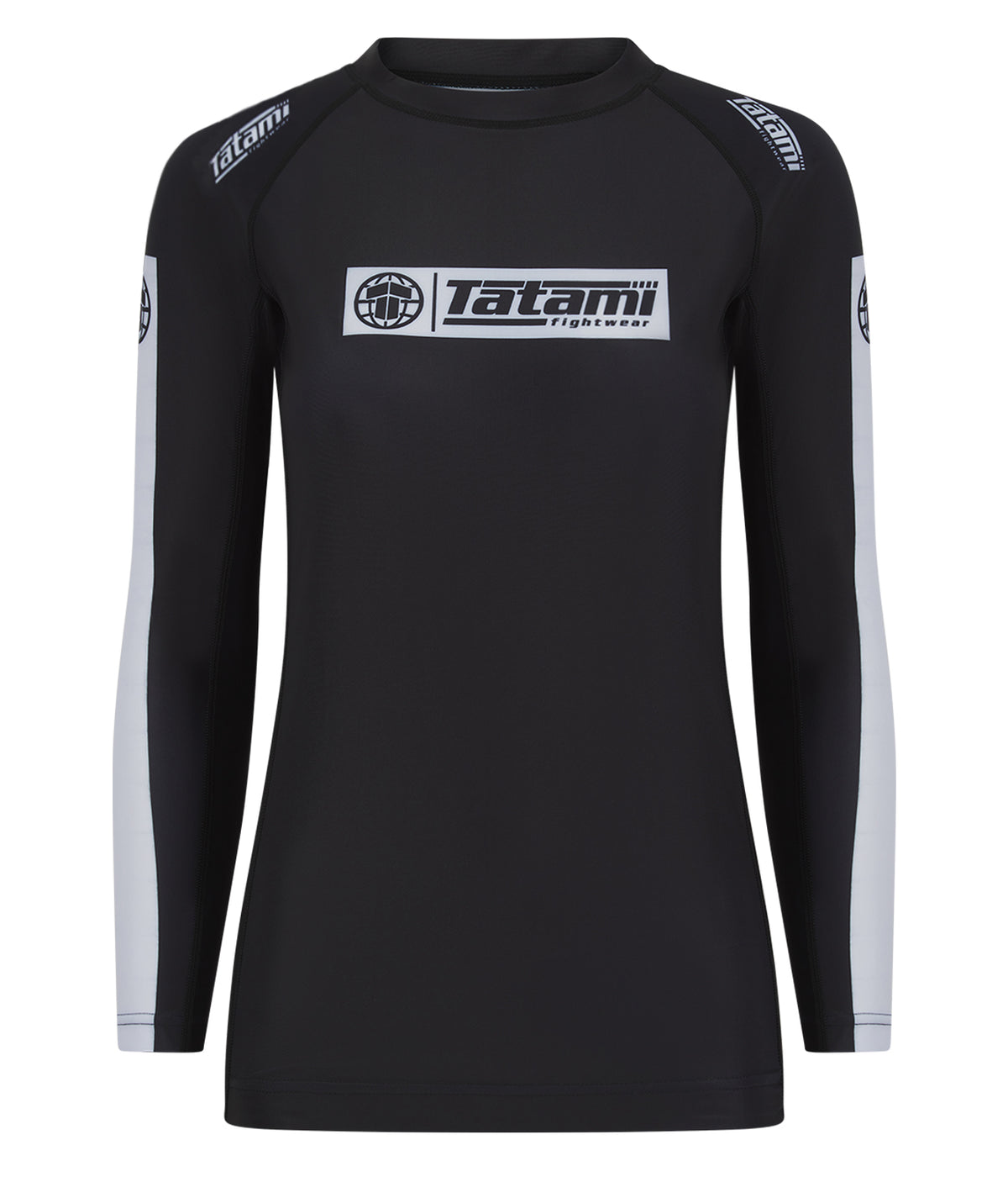 Ladies IBJJF Ranked Long Sleeve Rash Guard - Black