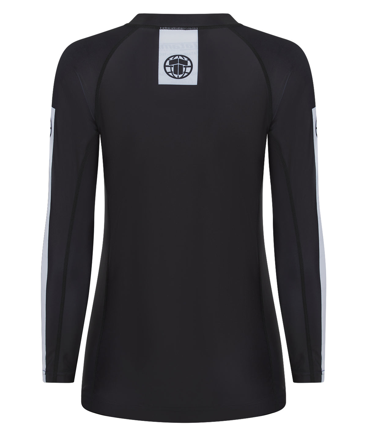 Ladies IBJJF Ranked Long Sleeve Rash Guard - Black