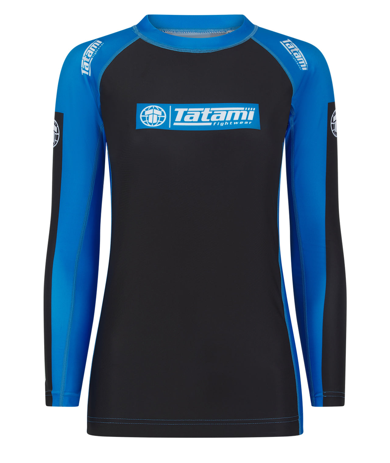 Ladies IBJJF Ranked Long Sleeve Rash Guard - Blue – Tatami Fightwear Ltd.