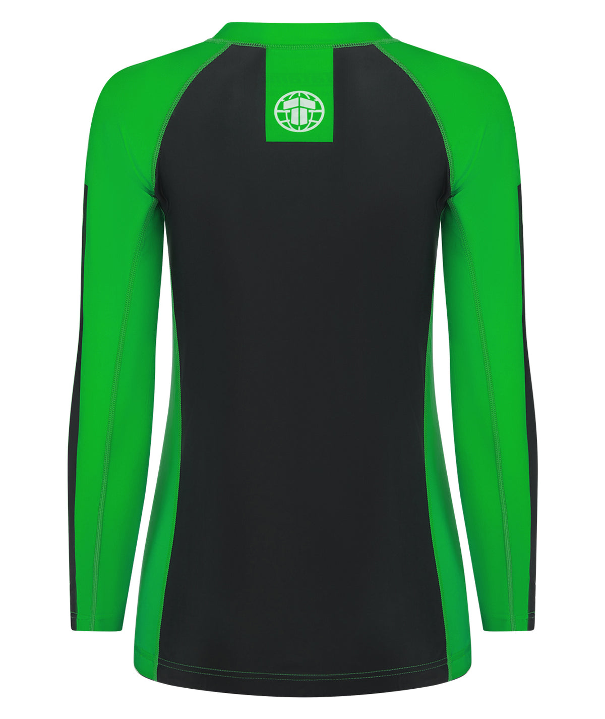Ladies IBJJF Ranked Long Sleeve Rash Guard - Green
