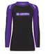 Ladies IBJJF Ranked Long Sleeve Rash Guard - Purple