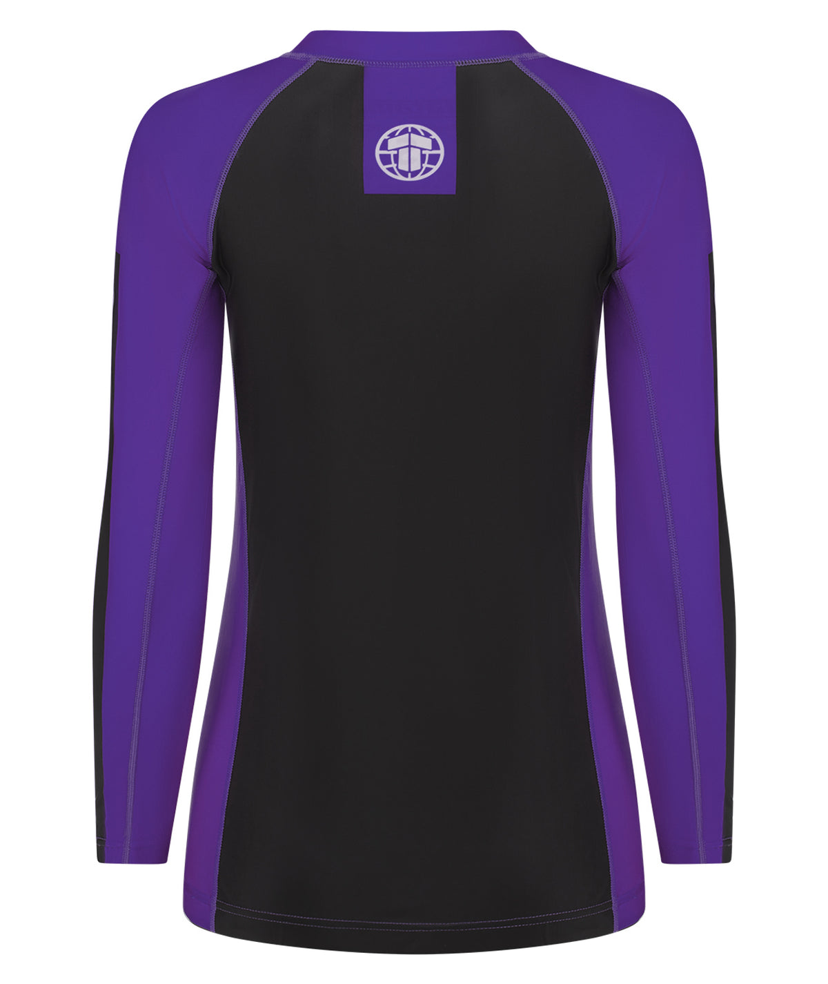 Ladies IBJJF Ranked Long Sleeve Rash Guard - Purple