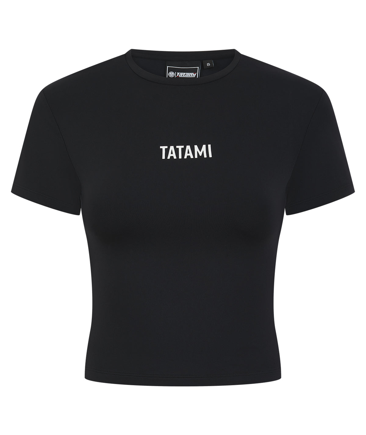 Ladies Luxe Cropped T-Shirt - Black
