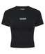 Ladies Luxe Cropped T-Shirt - Black
