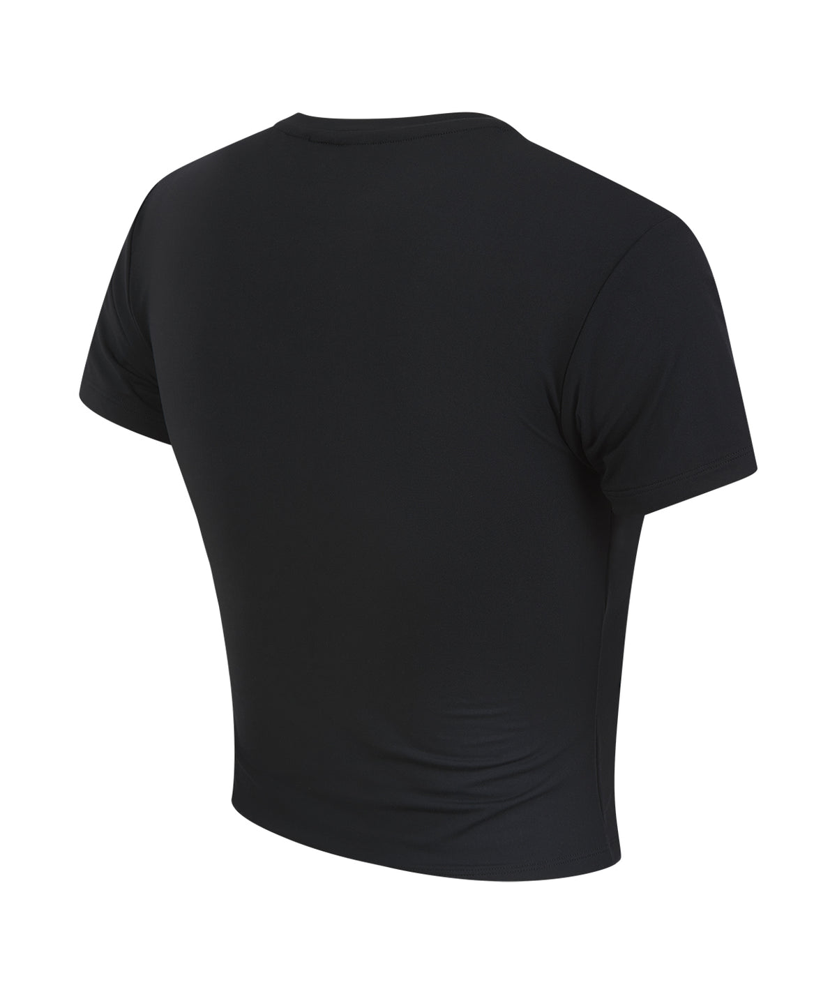 Ladies Luxe Cropped T-Shirt - Black