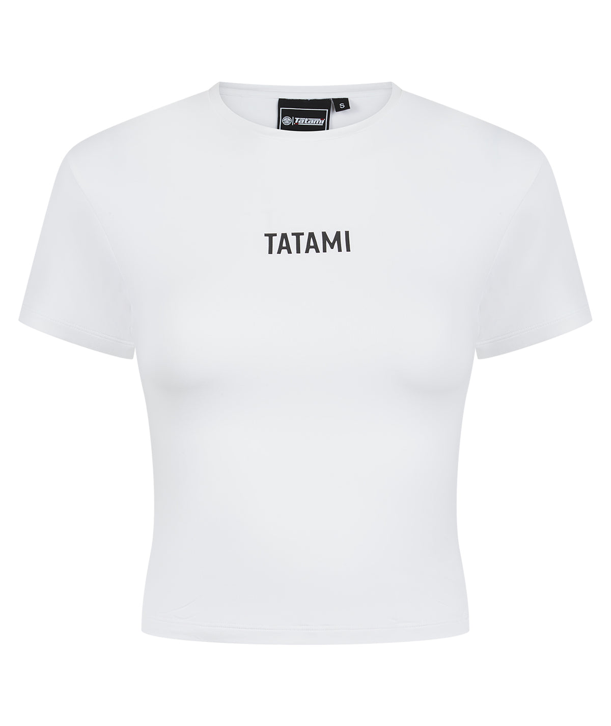 Ladies Luxe Cropped T-Shirt - White