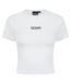 Ladies Luxe Cropped T-Shirt - White