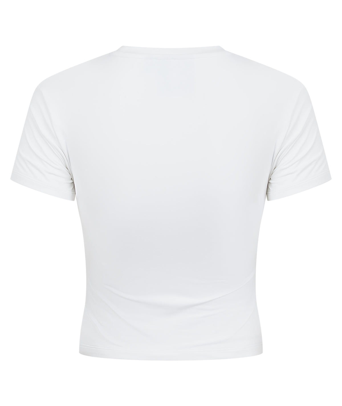 Ladies Luxe Cropped T-Shirt - White