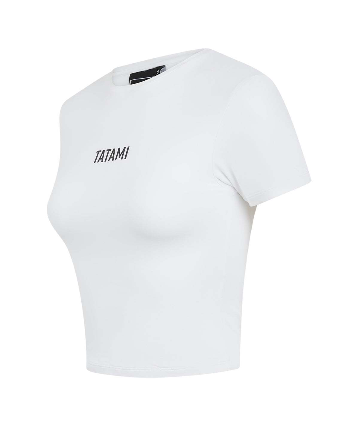 Ladies Luxe Cropped T-Shirt - White